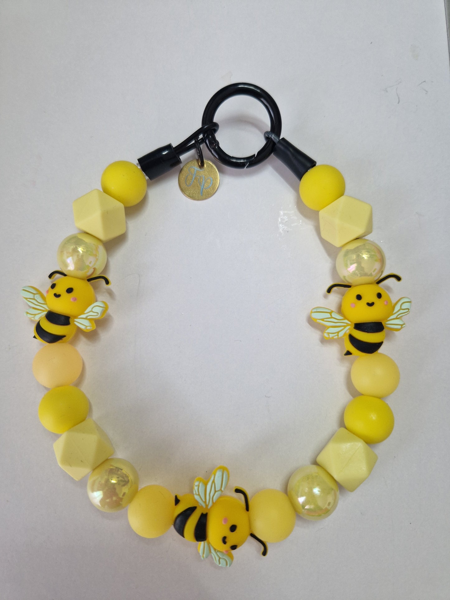 Glow in the Dark Biene Perlenkette HU20 bis 60cm