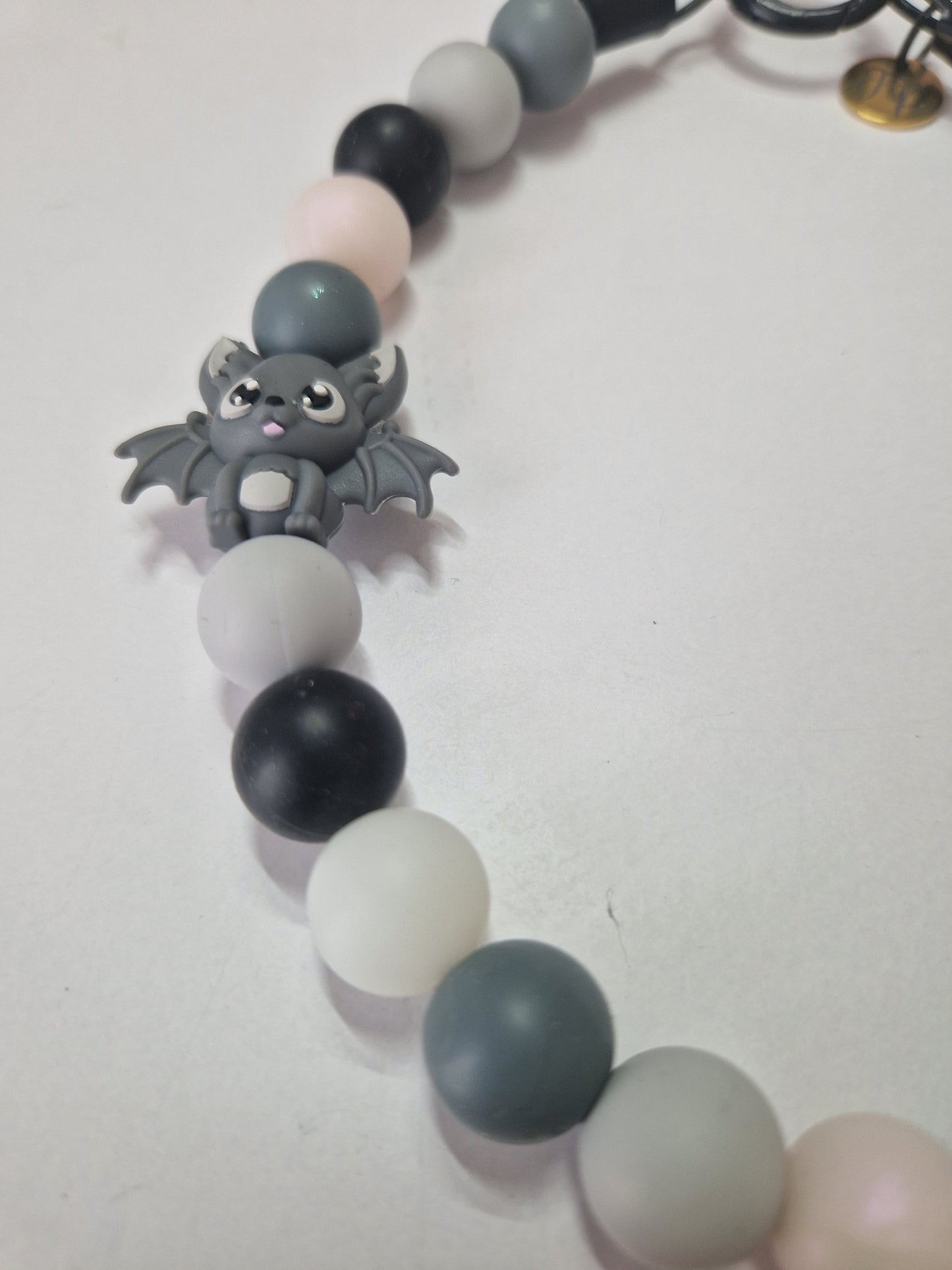 Halloween 🎃 Glow in the Dark Fledermaus Silikonperlenkette HU20 bis 60cm