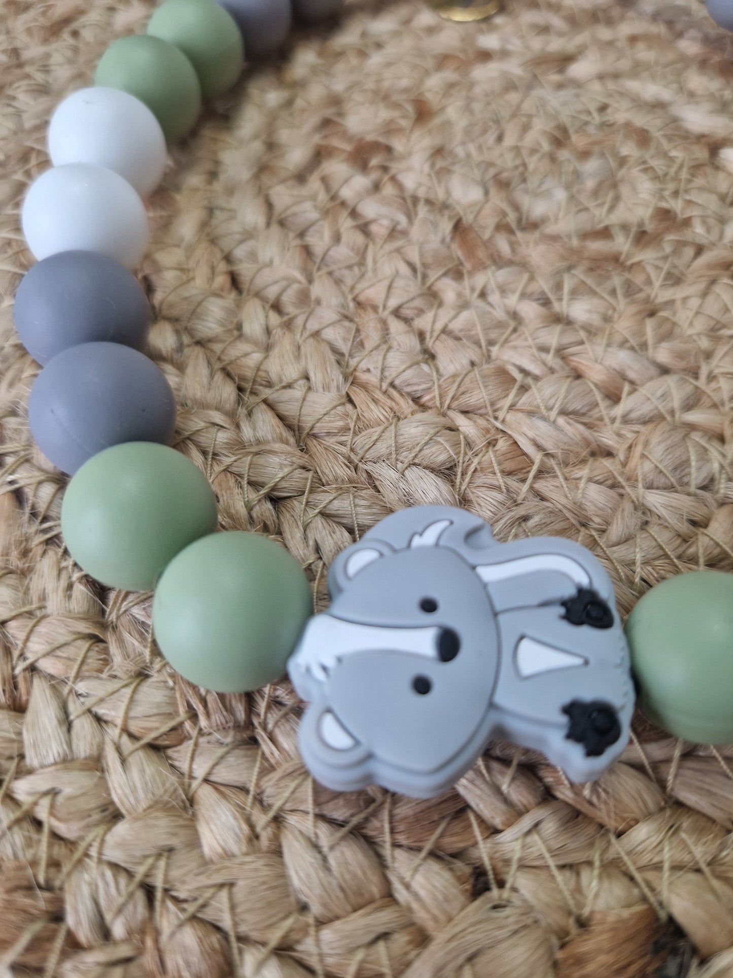 Stinktier Silikonperlenkette HU20 bis 60cm