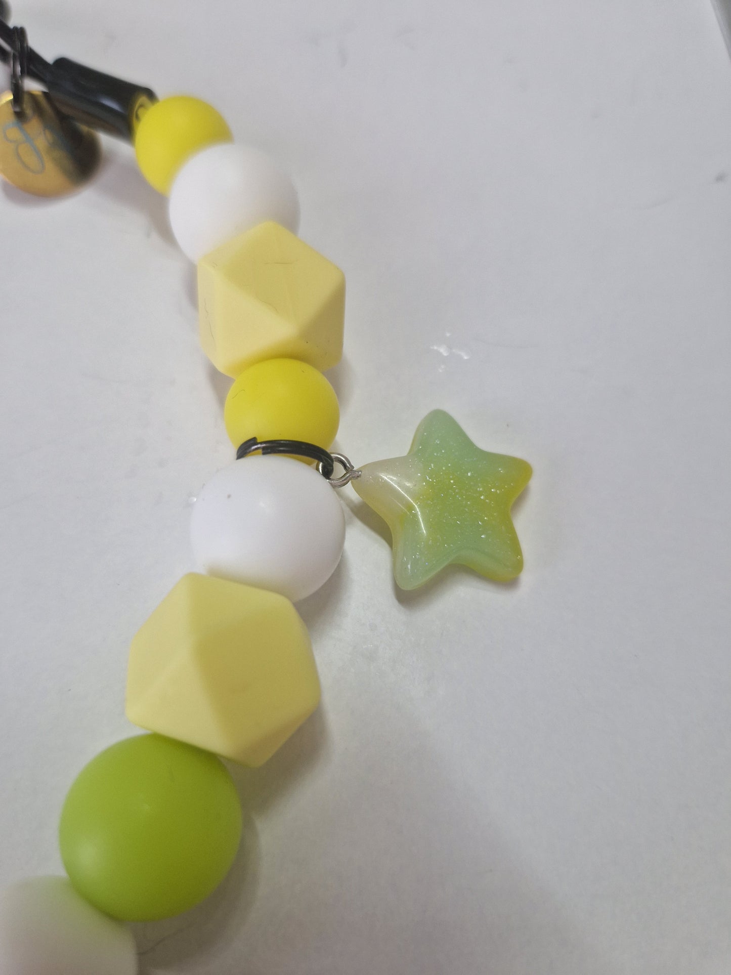 Star Glow in the Dark Silikonperlenkette HU20 bis 60cm