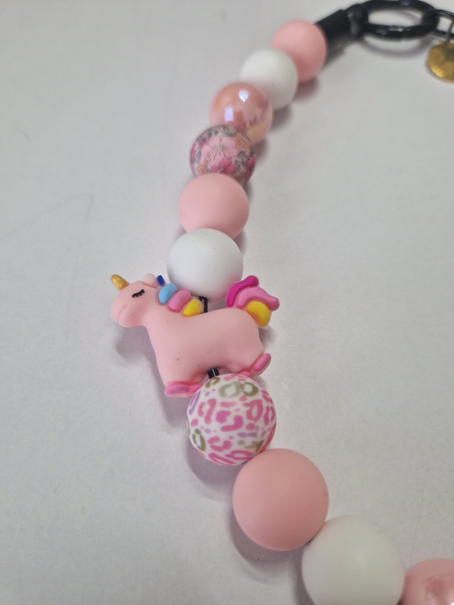 Einhorn Perlenkette HU20 bis 60cm