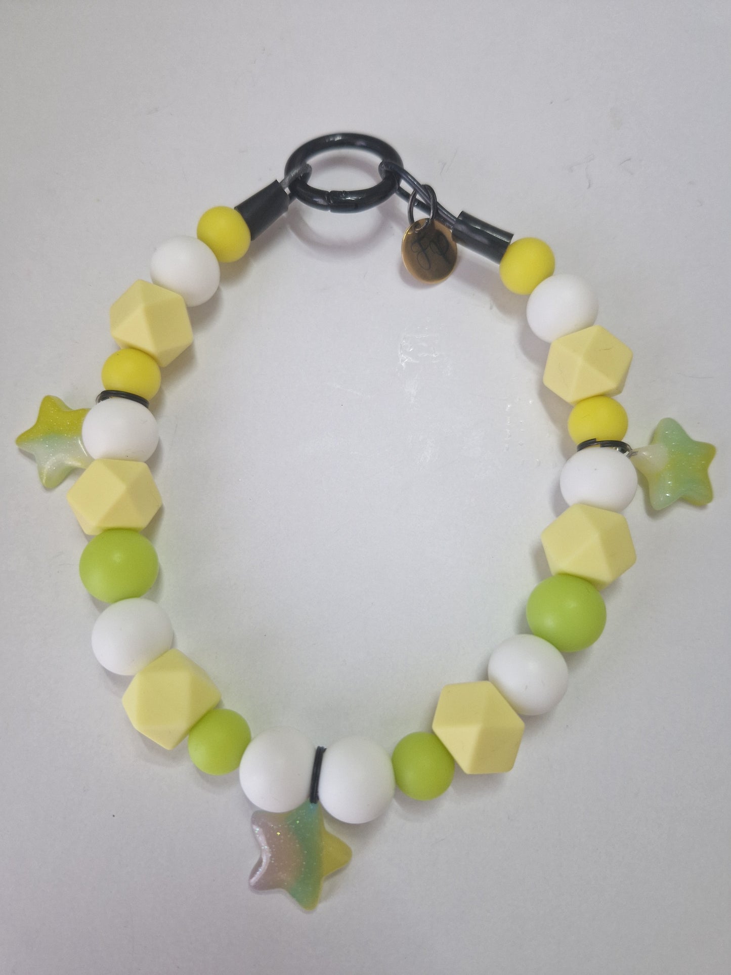 Star Glow in the Dark Silikonperlenkette HU20 bis 60cm