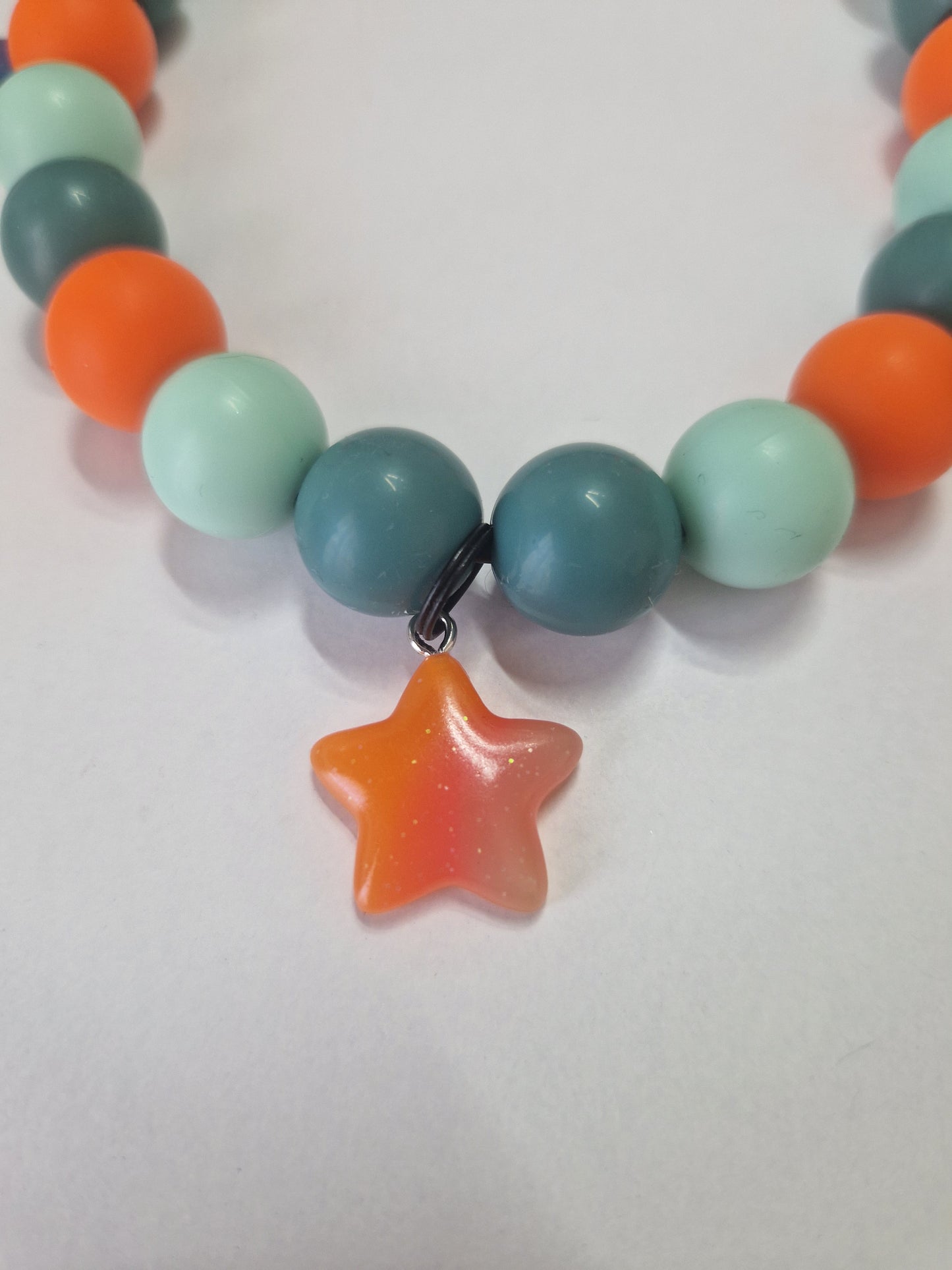 Star Silikonperlenkette HU20 bis 60cm