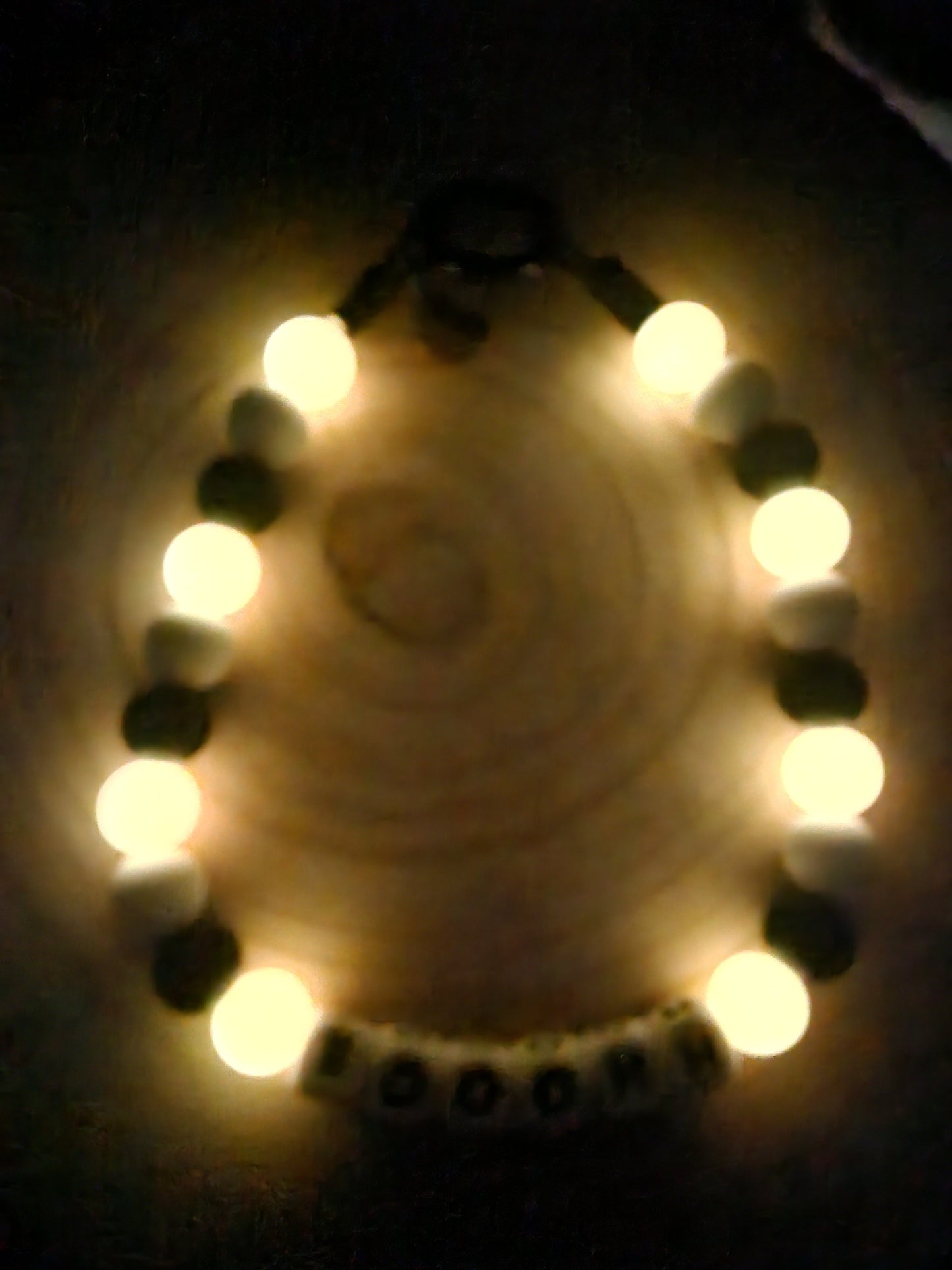Halloween 🎃 Glow in the Dark Booohh!! Silikonperlenkette HU20 bis 60cm
