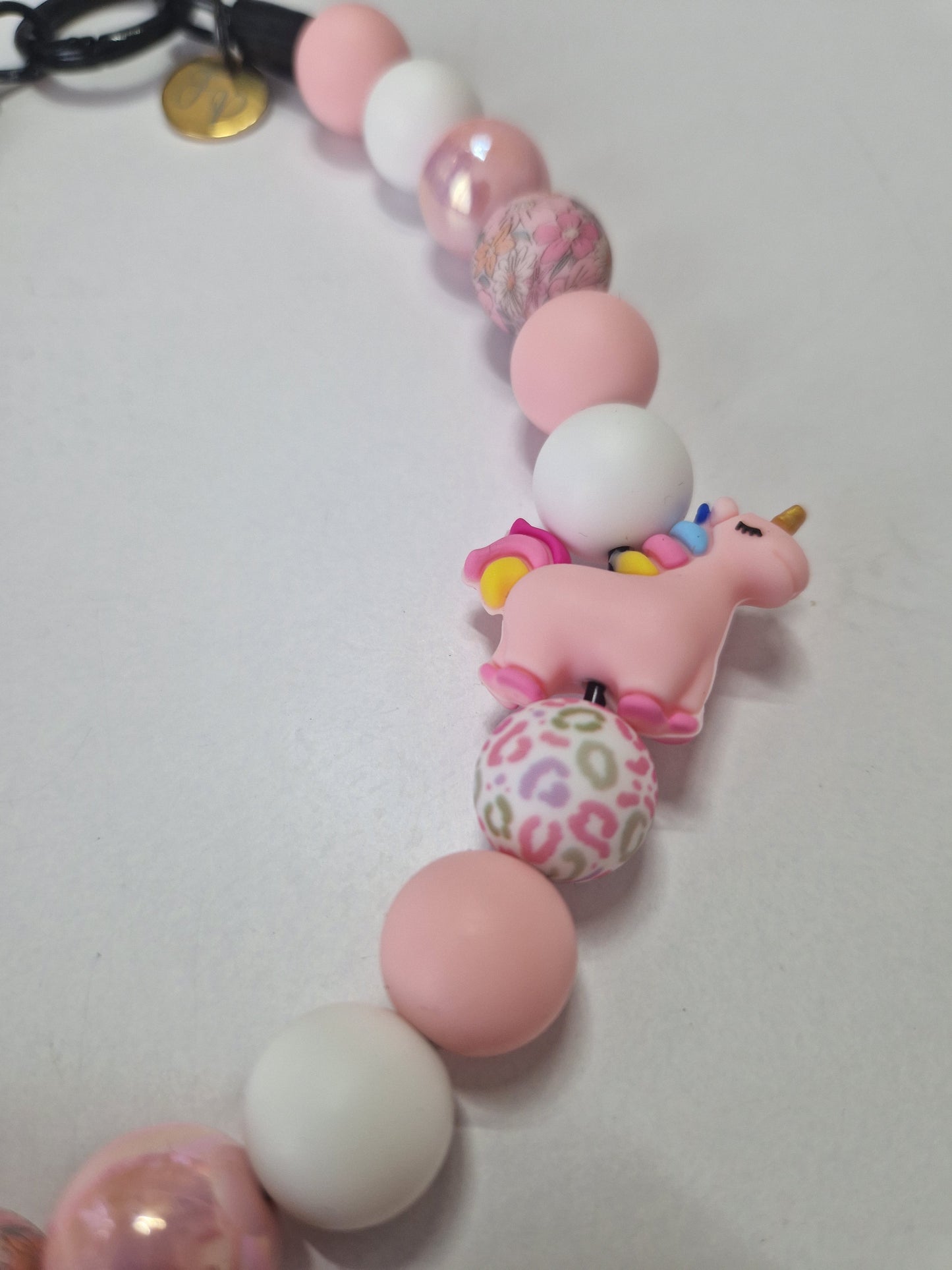 Einhorn Perlenkette HU20 bis 60cm
