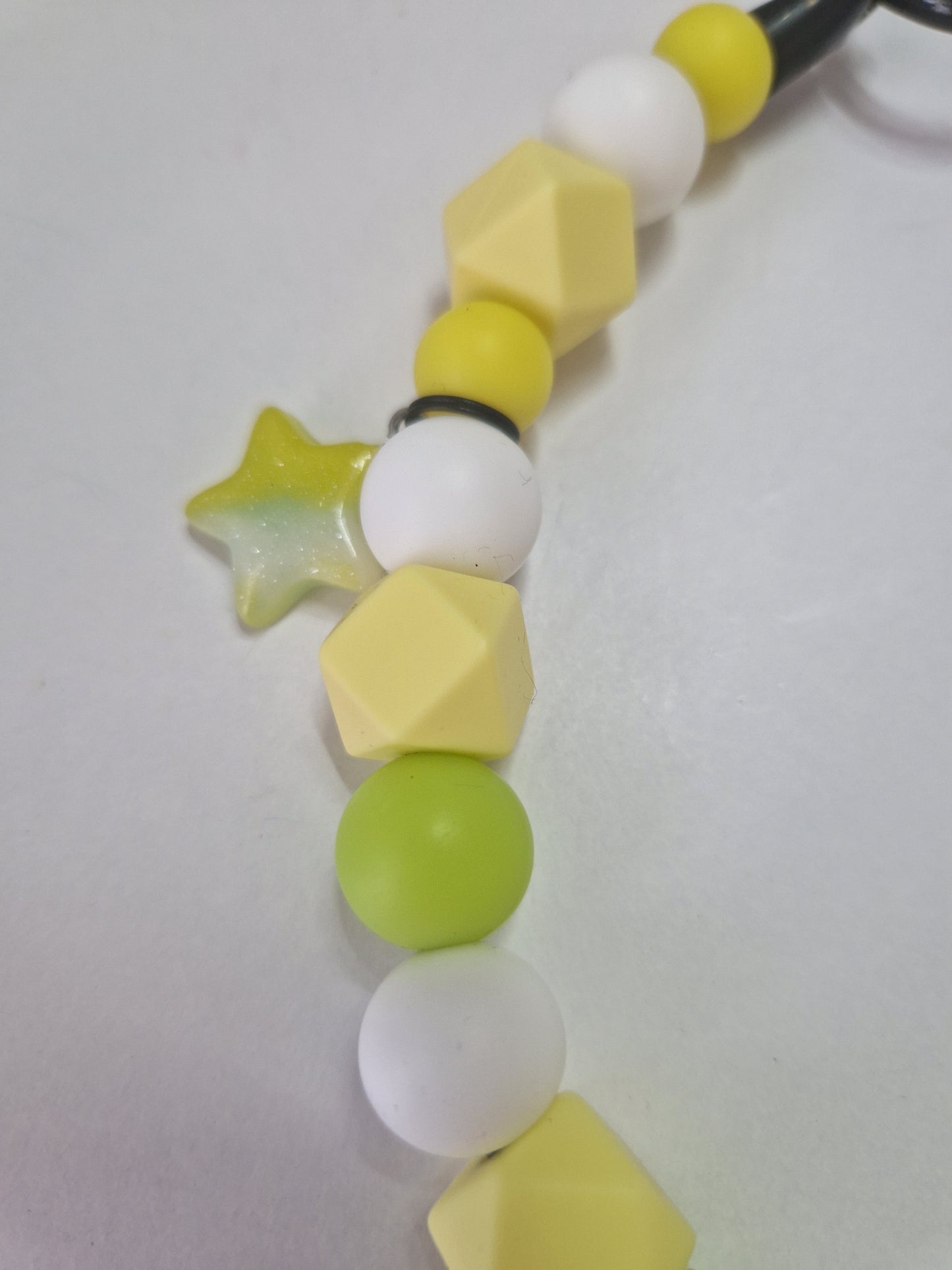 Star Glow in the Dark Silikonperlenkette HU20 bis 60cm