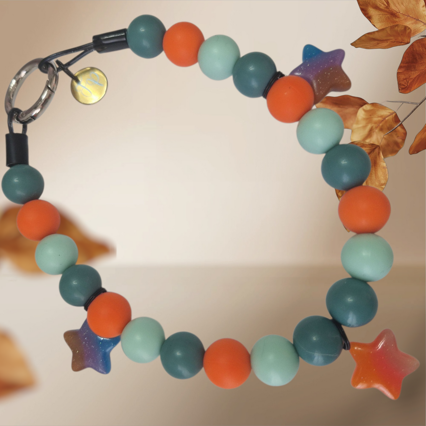 Star Silikonperlenkette HU20 bis 60cm